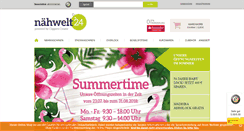 Desktop Screenshot of naehwelt24.de