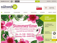 Tablet Screenshot of naehwelt24.de